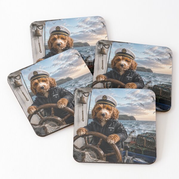 Item preview, Cockapoo Fisherman Skipper at the Helm designed and sold by Paul Thompson Photography.