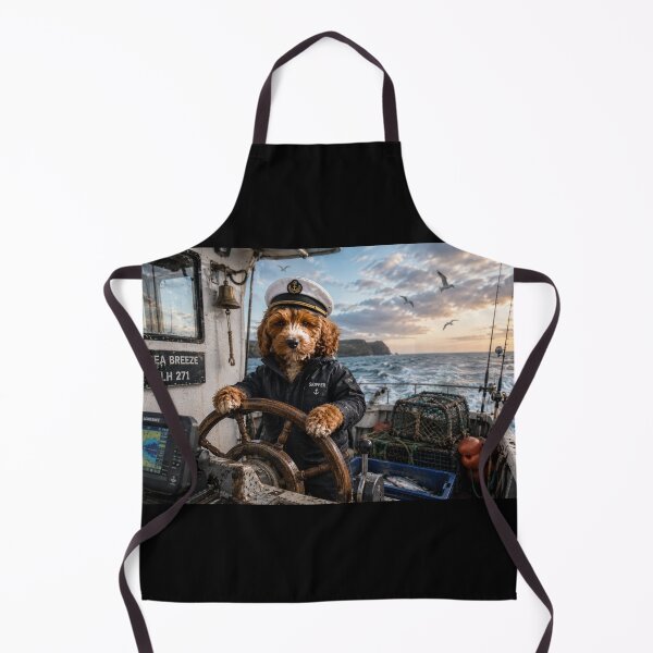 Item preview, Cockapoo Fisherman Skipper at the Helm designed and sold by Paul Thompson Photography.