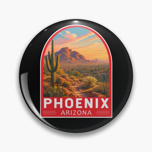 Artikelvorschau, Phoenix Arizona Reisekunst-Emblem entworfen und verkauft von KrisSidDesigns.