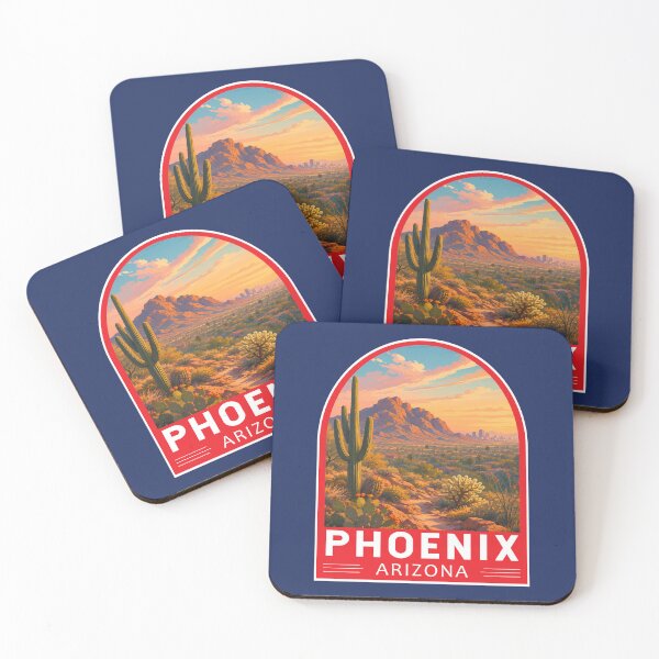 Item preview, Phoenix Arizona Travel Art Emblem designed and sold by KrisSidDesigns.