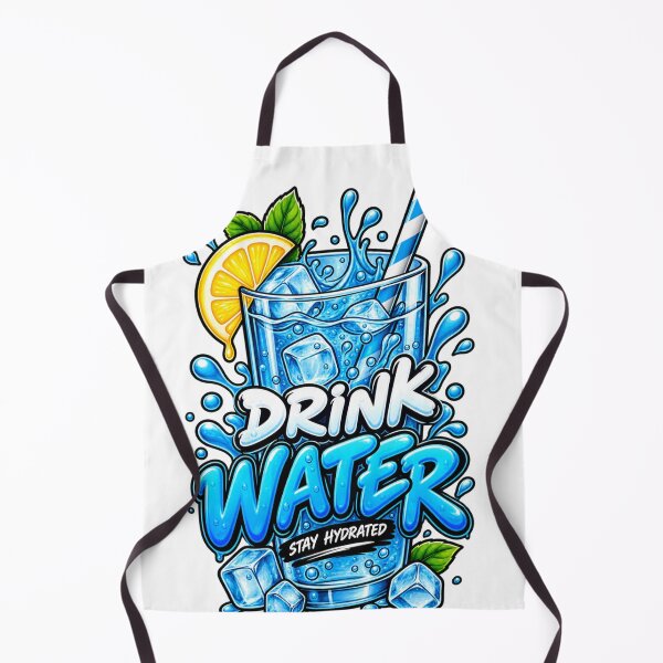 Item preview, Drink Water Stay Hydrated Cartoon Design designed and sold by Print Print On.