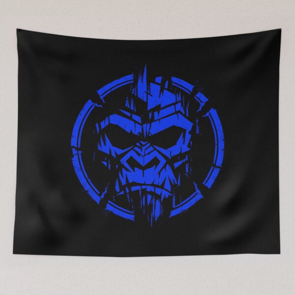 Item preview, Electric Blue Gorilla Face - Abstract Streetwear designed and sold by JonelCrafts.