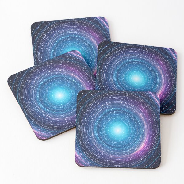 Item preview, Vortex Space Portal - Blue & Purple Cosmic Energy Spiral Journal & Desk Mat designed and sold by CuteSlothWorld.