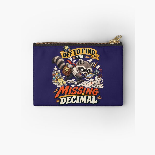 Item preview, Missing Decimal Accountant Humor Raccoon Detective designed and sold by PunchDrop.