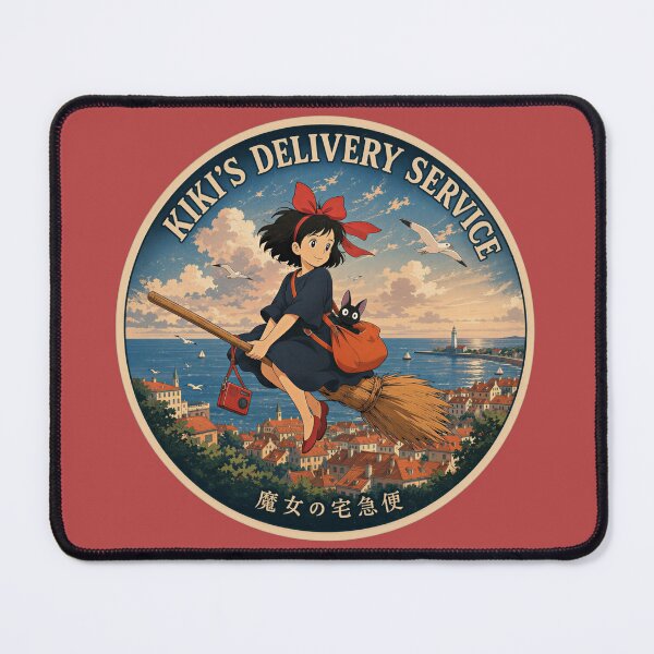 Item preview, Classic illustration of Kiki's Delivery Service in flight designed and sold by killem667.
