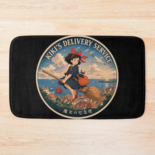 Item preview, Classic illustration of Kiki's Delivery Service in flight designed and sold by killem667.