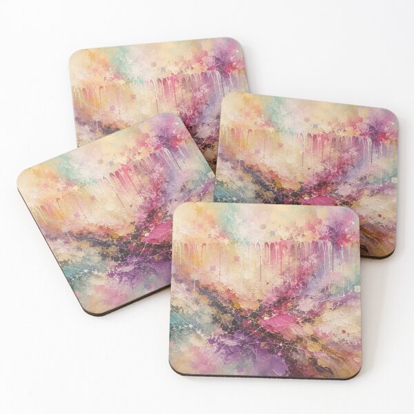 Item preview, Celestial Cascade | Magenta Gold Abstract designed and sold by Joey Santiago.