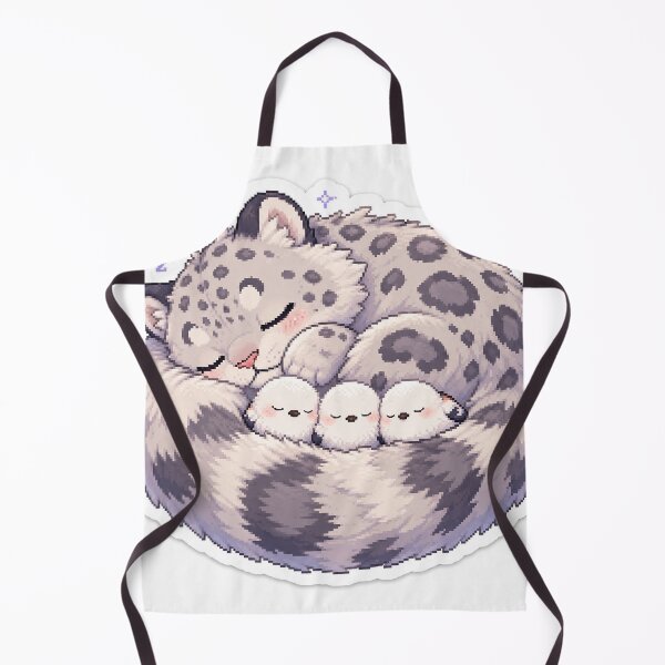 Item preview, Cozy Sleeping Snow Leopard and Shima Enaga Birds designed and sold by CozyPixel-J.