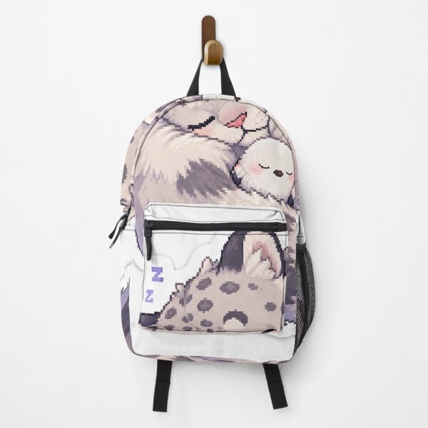 Item preview, Cozy Sleeping Snow Leopard and Shima Enaga Birds designed and sold by CozyPixel-J.