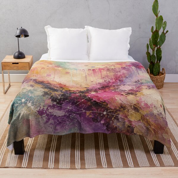 Item preview, Celestial Cascade | Magenta Gold Abstract designed and sold by Joey Santiago.