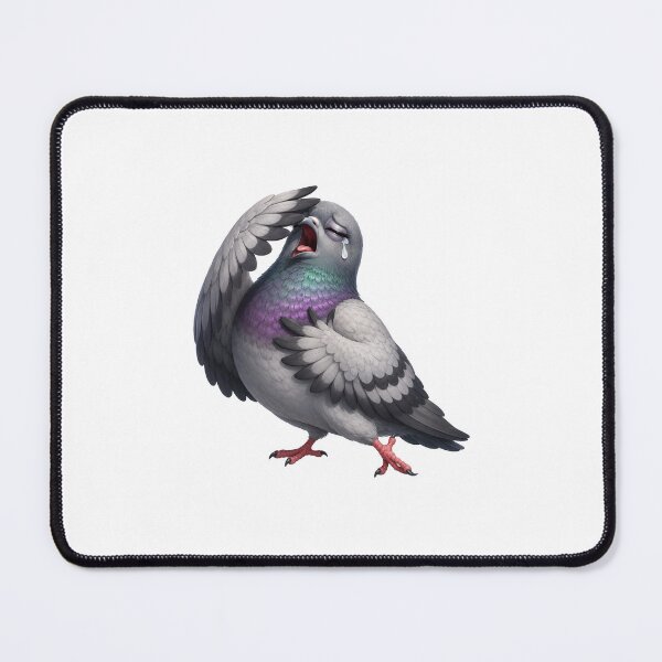 Item preview, Crying Pigeon – Funny Sad Bird designed and sold by reanacreations.
