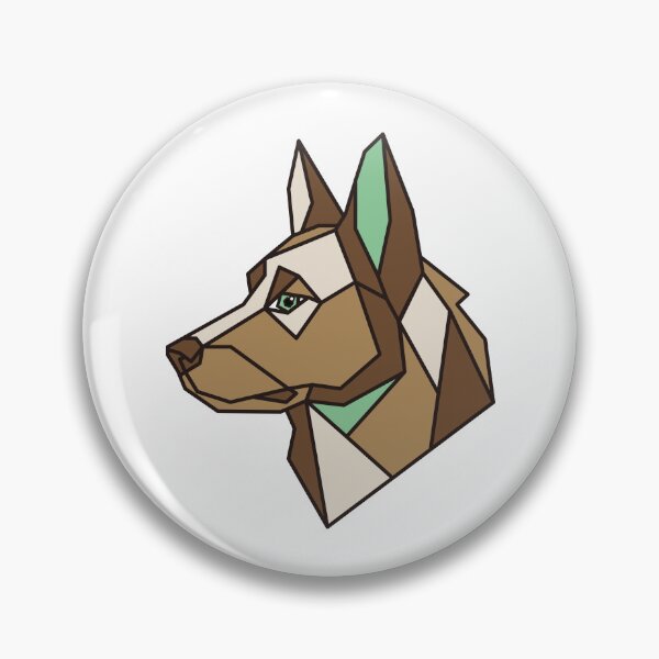Item preview, Geometric German Shepherd Dog designed and sold by AnimalsKnowAll.
