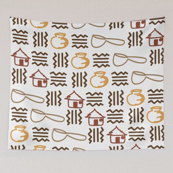 Item preview, African Bogolan fabric – Bogolanfini designed and sold by Wolagno.