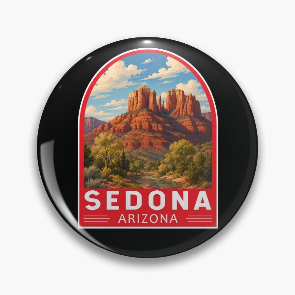 Item preview, Sedona Arizona Travel Art Emblem designed and sold by KrisSidDesigns.