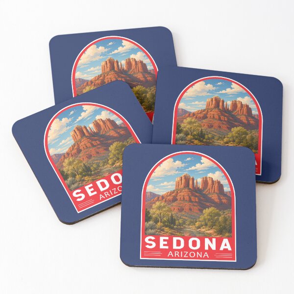Item preview, Sedona Arizona Travel Art Emblem designed and sold by KrisSidDesigns.