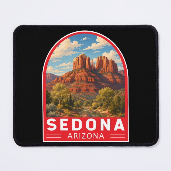 Item preview, Sedona Arizona Travel Art Emblem designed and sold by KrisSidDesigns.