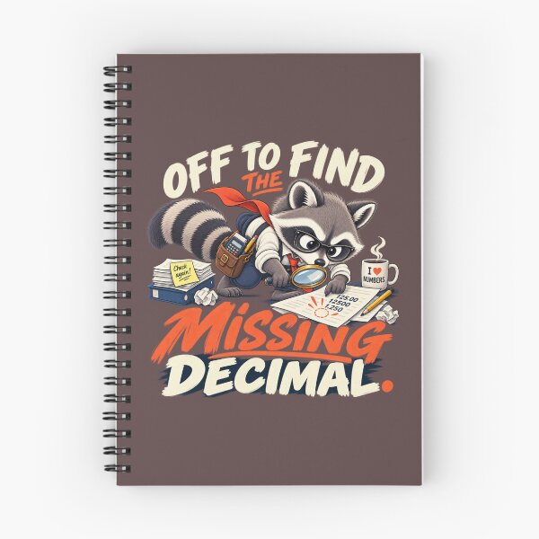 Item preview, Missing Decimal Raccoon Accountant Humor designed and sold by PunchDrop.