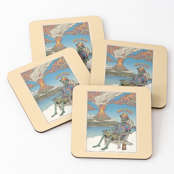 Item preview, Mr Sketal Hangin' Out on a Volcanic Beach designed and sold by endzo.