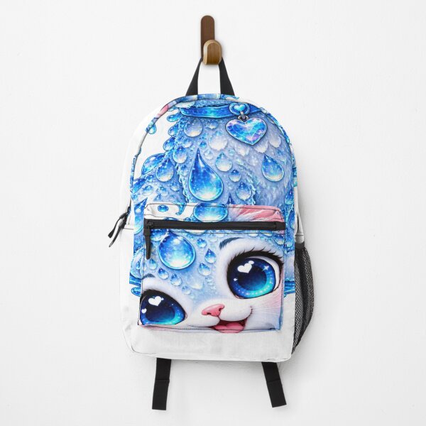Item preview, Cute Water Drop Cat Kawaii Rainy Day Sticker designed and sold by Genzfirevibes.