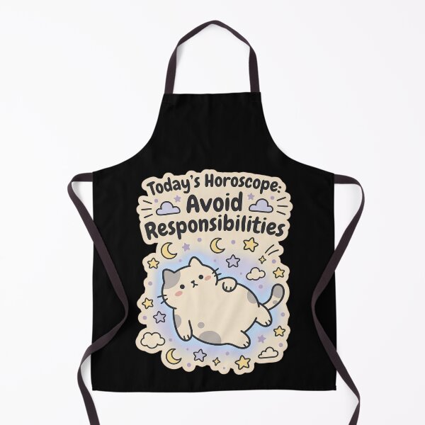 Item preview, Funny Horoscope Avoid Responsibilities Cute Cat Astrology Humor designed and sold by kuwagatamushi.