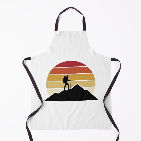 Item preview, Retro Hiker Mountain Silhouette Vintage Sunset Art designed and sold by pattman.