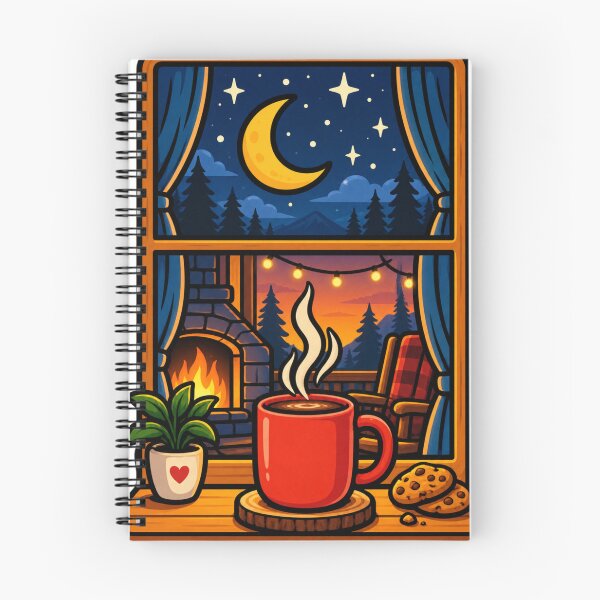 Item preview, Cozy Hot Cocoa Night – Cabin Winter Coffee & Comfort designed and sold by waikibi ⭐⭐⭐⭐⭐.