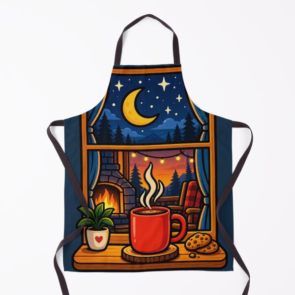 Item preview, Cozy Hot Cocoa Night – Cabin Winter Coffee & Comfort designed and sold by waikibi ⭐⭐⭐⭐⭐.