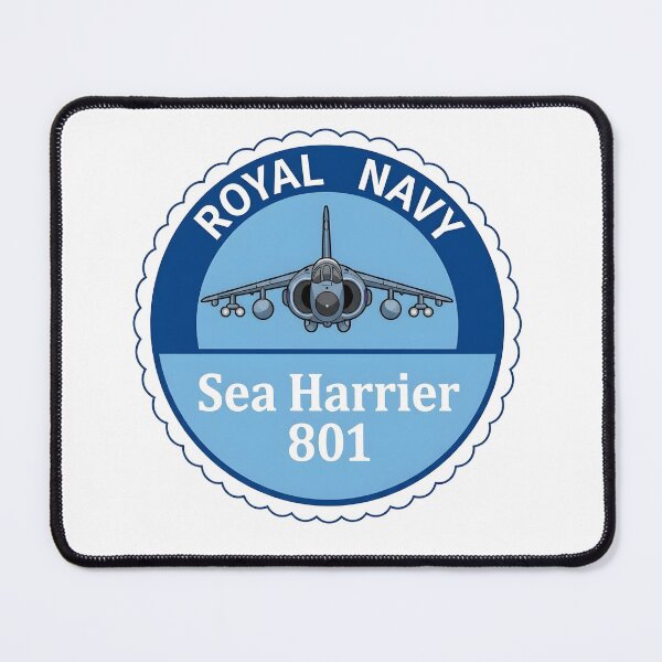 Item preview, Royal Navy Sea Harrier 801 Naval Air Squadron Insignia Patch designed and sold by CharlieDesings.