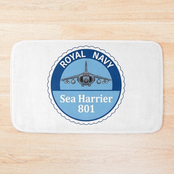 Item preview, Royal Navy Sea Harrier 801 Naval Air Squadron Insignia Patch designed and sold by CharlieDesings.