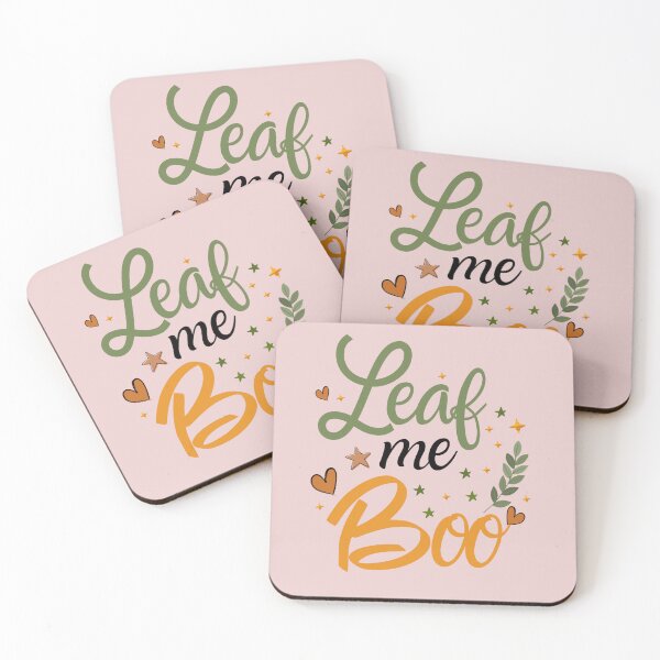 Item preview, Leaf Me Boo | Cute Halloween Ghost Plant Pun Sticker designed and sold by Reddiamond3 ⭐⭐⭐⭐⭐.