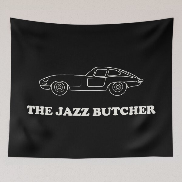 Item preview, The Jazz Butcher minimalist art – indie alternative black & white design designed and sold by THE MODA STEREO.