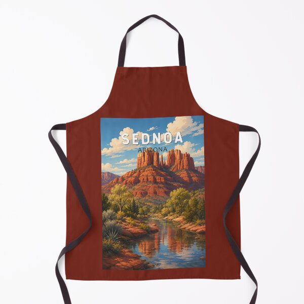 Item preview, Sedona Arizona Illustration Travel Art Vintage designed and sold by KrisSidDesigns.
