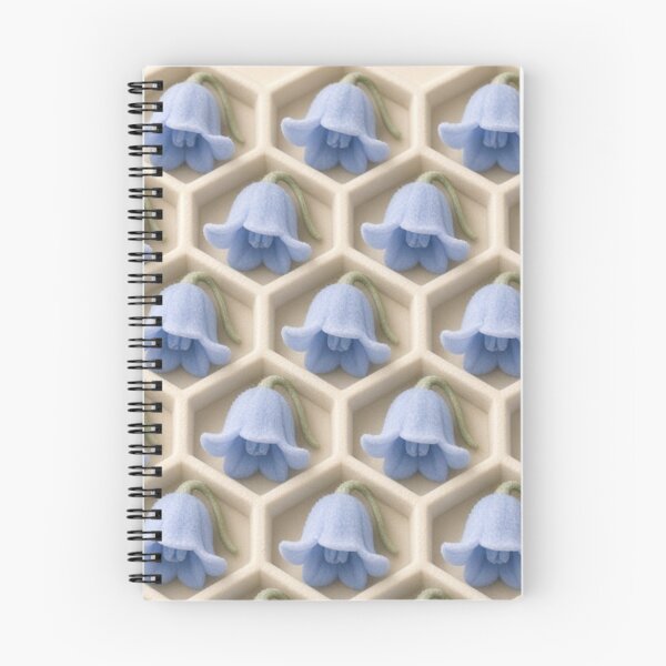Item preview, Hexagonal Baby Blue Flower Lattice designed and sold by IntelliMindDesigns.