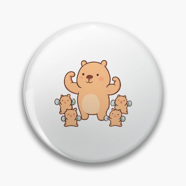 Item preview, Capybara Gains Club – Cute Animal Gym Motivation Shirt designed and sold by Mouad-Doadi.