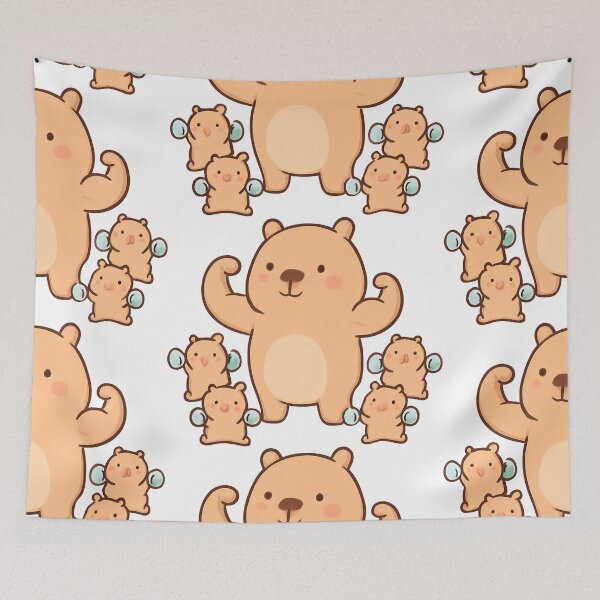 Item preview, Capybara Gains Club – Cute Animal Gym Motivation Shirt designed and sold by Mouad-Doadi.