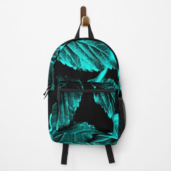 Item preview, Neon Cyan Triangle in Teal Leaves designed and sold by Exodoi.