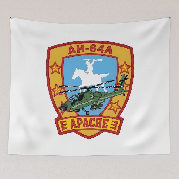 Item preview, US Army AH-64A Apache Attack Helicopter Insignia Patch designed and sold by CharlieDesings.