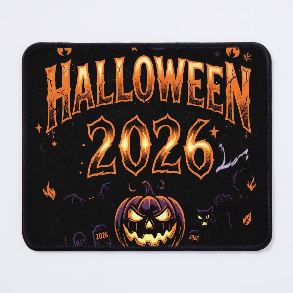 Item preview, Halloween 2026 Glowing Pumpkin Spooky Typography Design designed and sold by DarkOriginArts.