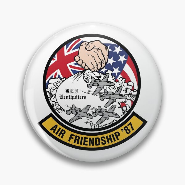 Item preview, USAF RAF Bentwaters Air Friendship '87 Commemorative Patch designed and sold by CharlieDesings.