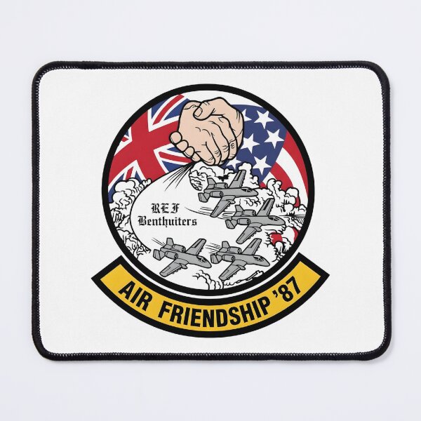Item preview, USAF RAF Bentwaters Air Friendship '87 Commemorative Patch designed and sold by CharlieDesings.