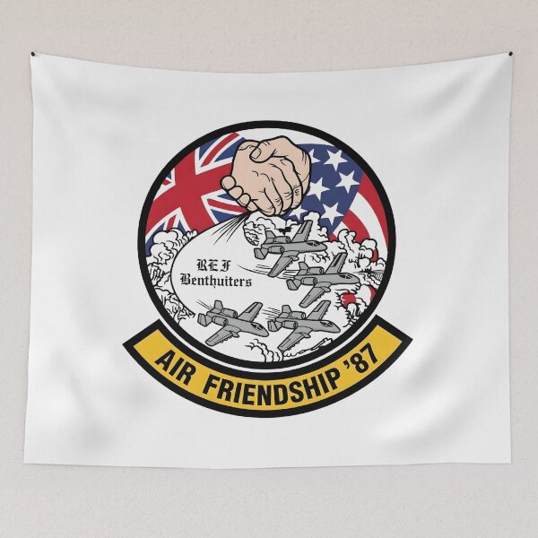Item preview, USAF RAF Bentwaters Air Friendship '87 Commemorative Patch designed and sold by CharlieDesings.