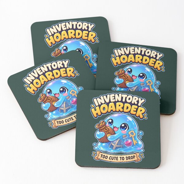 Item preview, Inventory Hoarder Slime - Kawaii RPG Loot Collector for Gamers designed and sold by PXEpic.