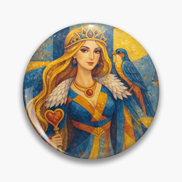 Item preview, Freya – Nordic Goddess of Love and Magic illustration designed and sold by GalleryKauffeld.