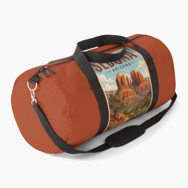 Aperçu de l'œuvre Illustration de la cathédrale rocheuse de Sedona, Arizona, art de voyage vintage créée et vendue par KrisSidDesigns.