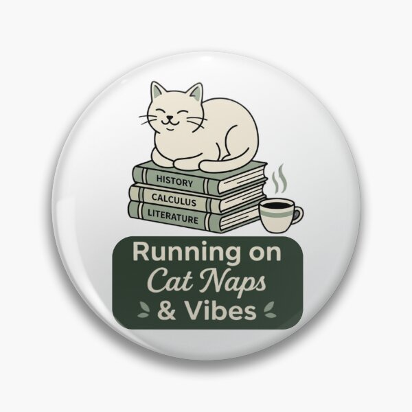 Item preview, Running on Cat Naps and Vibes - Cat Design designed and sold by RunningWhiskers.