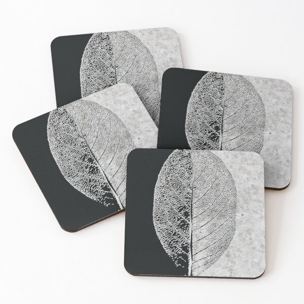 Item preview, Natural Outlines - Leaf Black & Concrete #768 designed and sold by Natural Collective.
