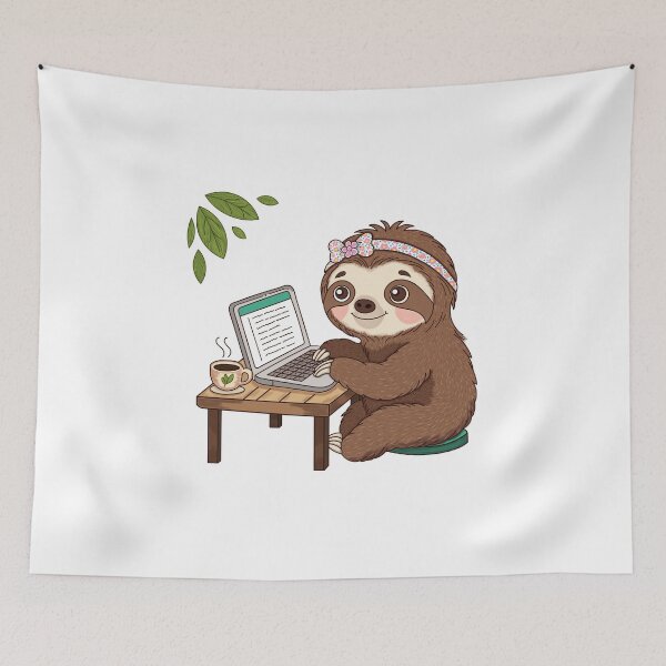 Item preview, Sloth Work Hustle Freelance designed and sold by WillowerStudio.