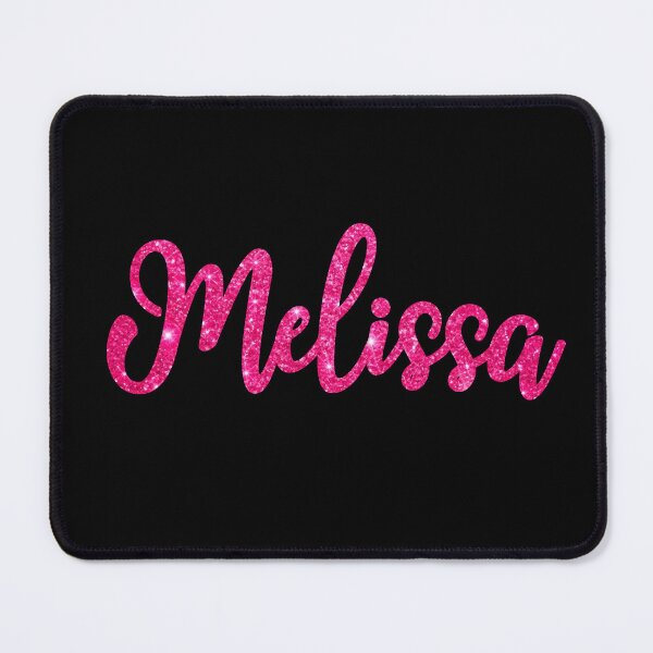 Item preview, Melissa Hot Pink Sparkly Personalised Name Design designed and sold by CamilasPrints.