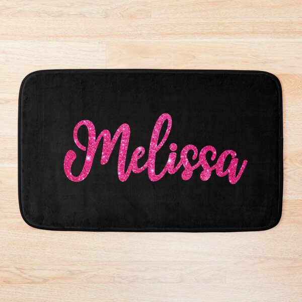Item preview, Melissa Hot Pink Sparkly Personalised Name Design designed and sold by CamilasPrints.