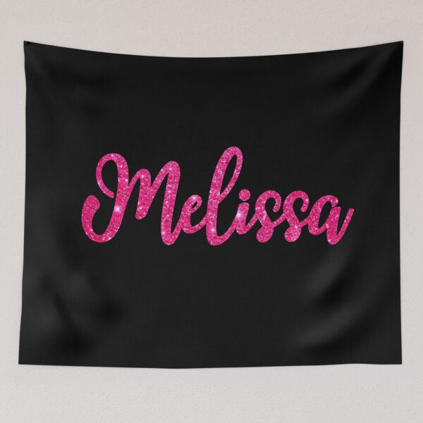 Item preview, Melissa Hot Pink Sparkly Personalised Name Design designed and sold by CamilasPrints.